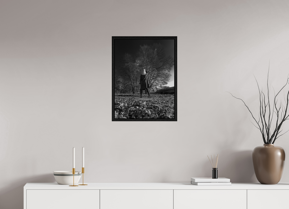 45 x 60 cm, Floater Frame Herbstspaziergang