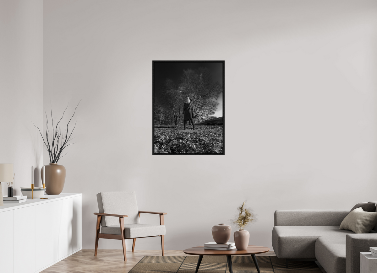 75 x 100 cm, Floater Frame Herbstspaziergang