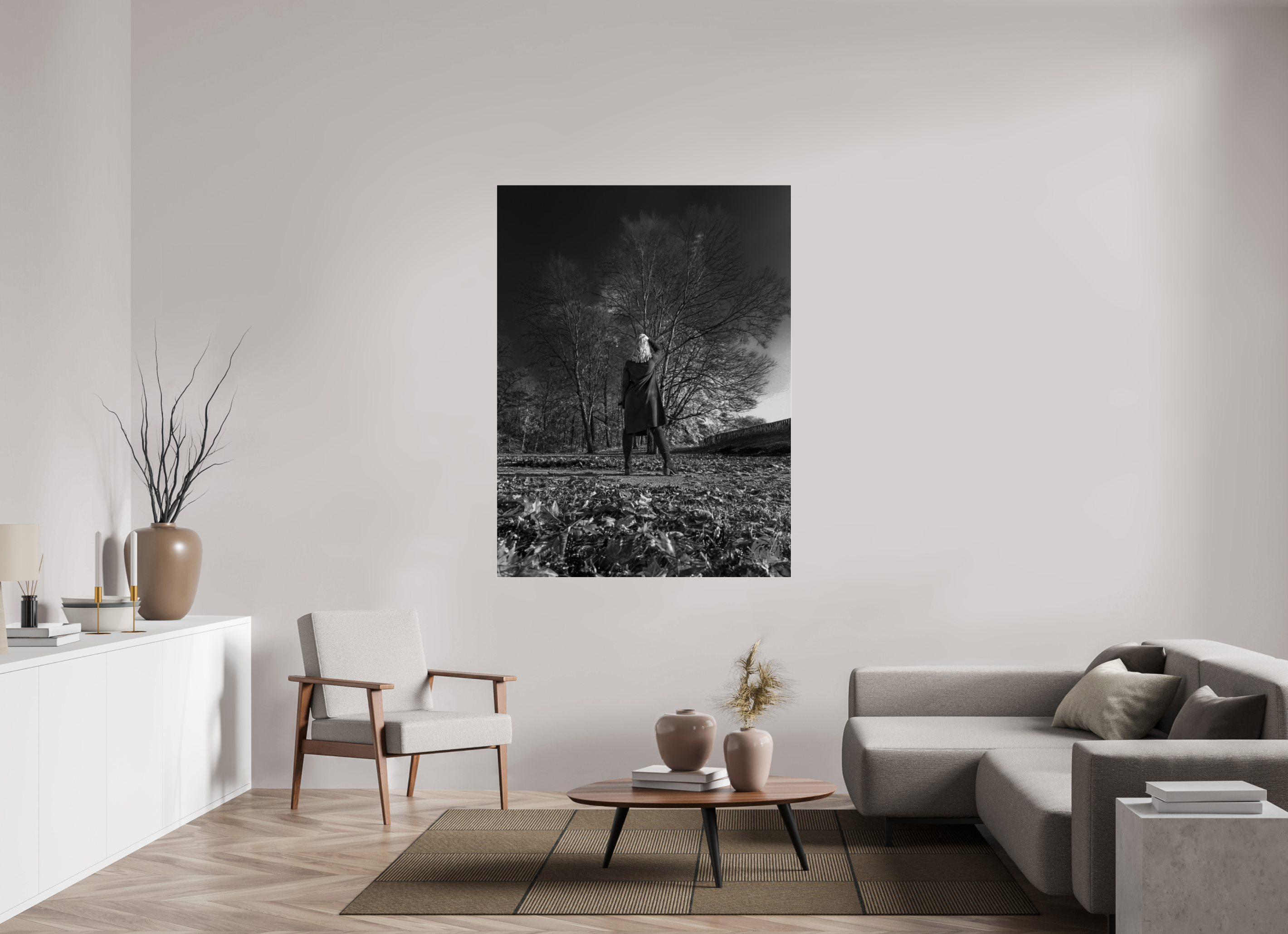 120 x 160 cm, Photo Print Under Acrylic Glass Herbstspaziergang