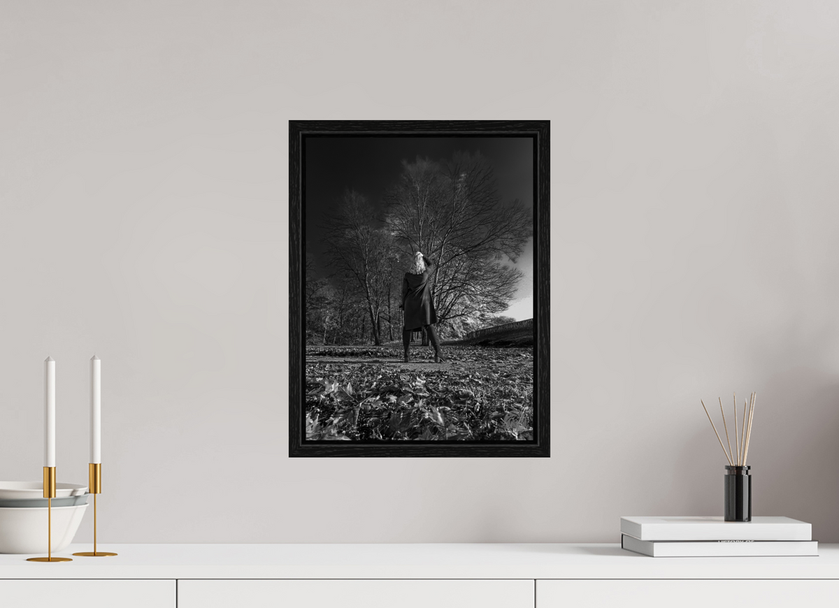 30 x 40 cm, Floater Frame Herbstspaziergang